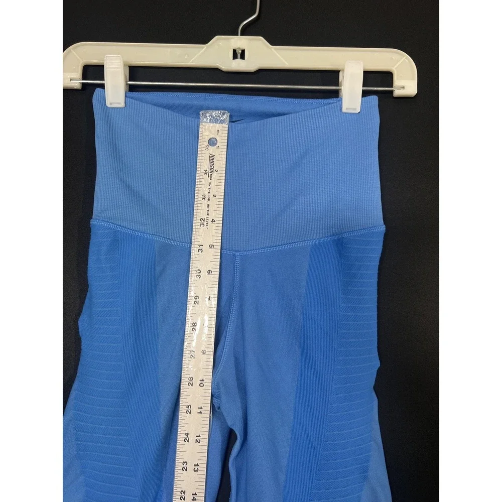 Nike Womens Royal Blue Dri Fit Zoned Sculpt‎ Training Yoga Leggings Sz S